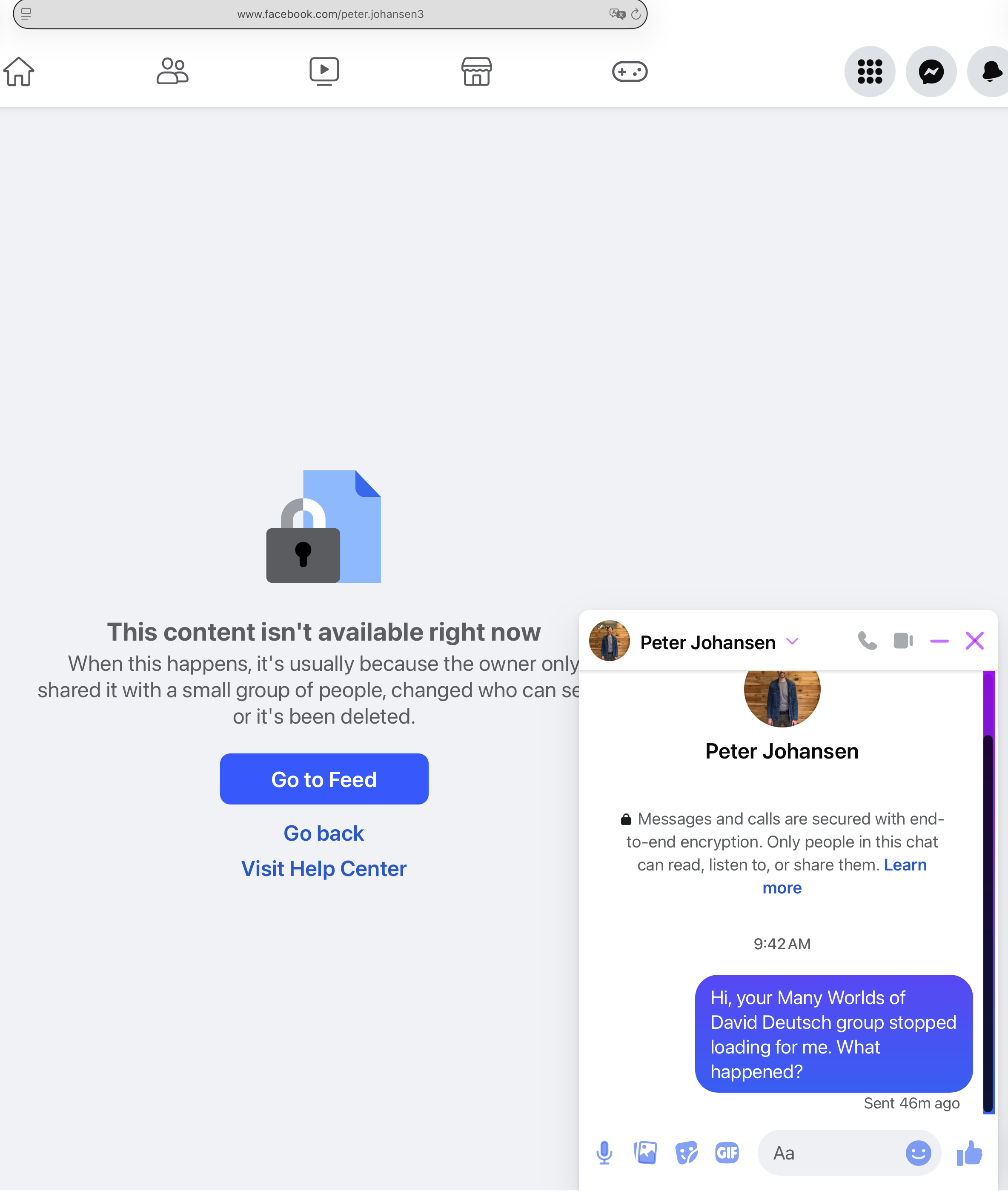 Peter Johansen FB Block